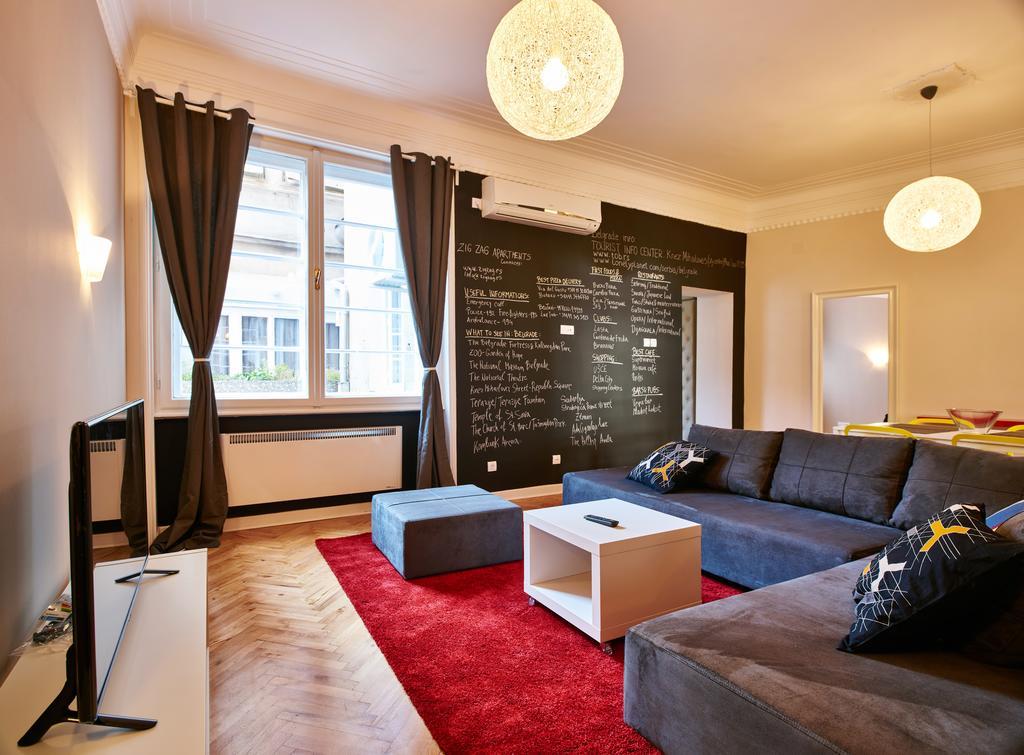 Zigzag Belgrade Lejlighed Værelse billede